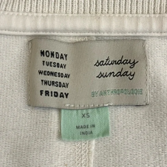 SaturdaySunday Cream Knit Sweater Size XS - Picture 6 of 8